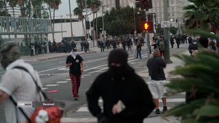 آتش اعتراضات در لس آنجلس