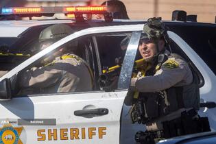 درگیری پلیس ضد شورش و معترضان در لس&zwnj;آنجلس آمریکا