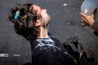 درگیری پلیس ضد شورش و معترضان در لس&zwnj;آنجلس آمریکا