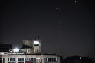 فعالیت پدافند هوایی علیه اهداف متخاصم در آسمان تهران