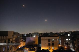 فعالیت پدافند هوایی علیه اهداف متخاصم در آسمان تهران