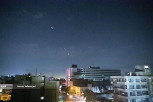 فعالیت پدافند هوایی علیه اهداف متخاصم در آسمان تهران