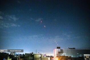 فعالیت پدافند هوایی علیه اهداف متخاصم در آسمان تهران