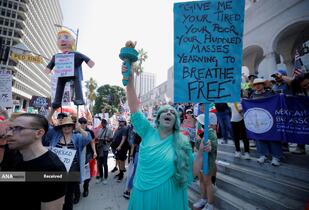 اعتراضات مردم آمریکا به سیاست های ترامپ