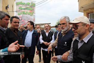 کمک رسانی شهید محمدمهدی طهرانچی دانشمند هسته ای در مناطق سیل زده لرستان پلدختر در سال 1398 همراه گروه های جهادی