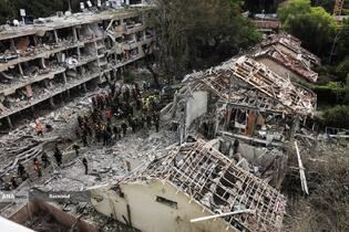 موشک باران سرزمین های اشغالی توسط سپاه پاسداران انقلاب اسلامی