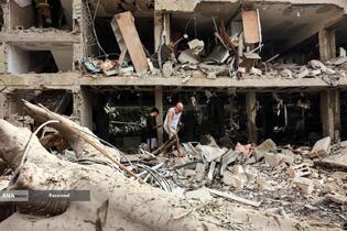 موشک باران سرزمین های اشغالی توسط سپاه پاسداران انقلاب اسلامی