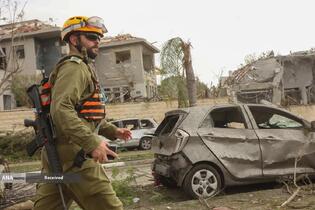 موشک باران سرزمین های اشغالی توسط سپاه پاسداران انقلاب اسلامی