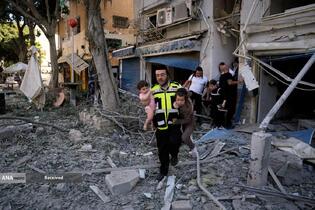 موشک باران سرزمین های اشغالی توسط سپاه پاسداران انقلاب اسلامی