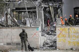 موشک باران سرزمین های اشغالی توسط سپاه پاسداران انقلاب اسلامی