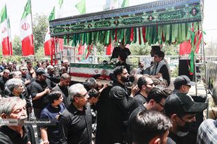 تشییع و خاکسپاری شهدای حملات رژیم صهیونیستی در قطعه42 بهشت زهرا(س)