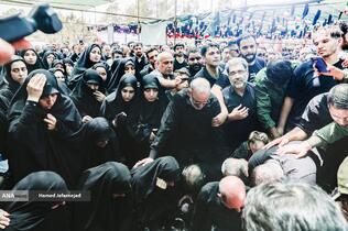 تشییع و خاکسپاری شهدای حملات رژیم صهیونیستی در قطعه42 بهشت زهرا(س)