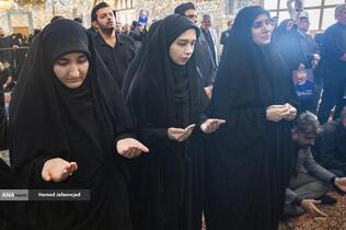 تشییع و تدفین پیکر مطهر دانشمند هسته‌ای شهید محمدمهدی طهرانچی رییس دانشگاه آزاد اسلامی و همسر گرانقدرش شهیده مژگان قراویری در حرم حضرت عبدالعظیم حسنی(ع)