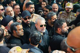 تشییع پیکر سردار شهید امیر علی حاجی زاده و و سردار محمود باقری فرمانده موشکی این نیرو