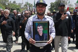 تشییع و تدفین پیکر مطهر بسیجی شهید حسین یوسفخانی