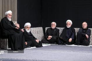 مراسم عزادارای شب عاشورای حسینی(ع) در حسینیه امام خمینی(ره) با حضور رهبر معظم انقلاب