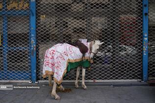 خیمه سوزان ظهر عاشورا - چهارراه گلوبندک تهران