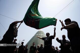 خیمه سوزان ظهر عاشورا - چهارراه گلوبندک تهران