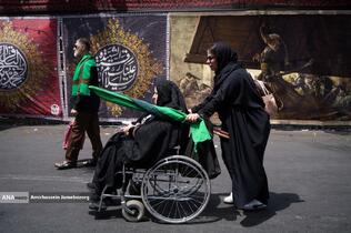 خیمه سوزان ظهر عاشورا - چهارراه گلوبندک تهران