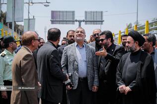 علیرضا زاکانی شهردار تهران در آیین بهره‌برداری از چهار پروژه راهگشای عمرانی در پایتخت
