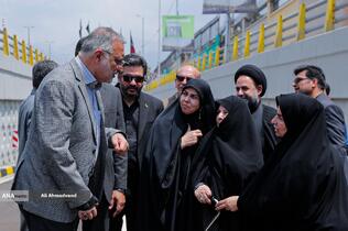 علیرضا زاکانی شهردار تهران در آیین بهره‌برداری از چهار پروژه راهگشای عمرانی در پایتخت