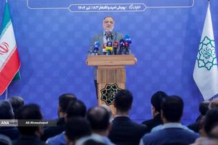 علیرضا زاکانی شهردار تهران در آیین بهره‌برداری از چهار پروژه راهگشای عمرانی در پایتخت