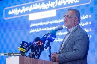 علیرضا زاکانی شهردار تهران در آیین بهره‌برداری از چهار پروژه راهگشای عمرانی در پایتخت