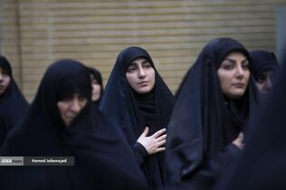 زینب سلیمانی در مراسم گرامیداشت سرلشکر شهید مهدی ربانی و سرلشکر شهید غلامرضا محرابی معاونان سابق اطلاعات و عملیات ستاد کل نیروهای مسلح