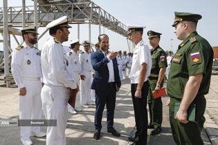 ورود شناور نیروی دریایی روسیه به رزمایش مرکب امداد و نجات دریای خزر ۲۰۲۵