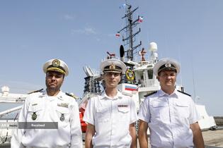 ورود شناور نیروی دریایی روسیه به رزمایش مرکب امداد و نجات دریای خزر ۲۰۲۵