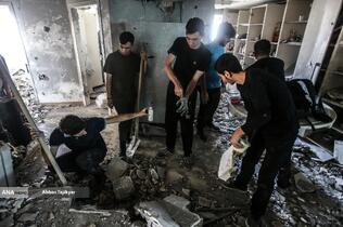 کمک نیروهای جهادی به جنگ زدگان