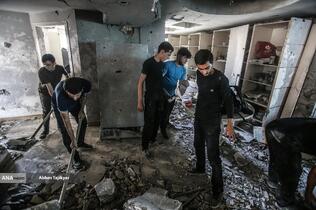 کمک نیروهای جهادی به جنگ زدگان