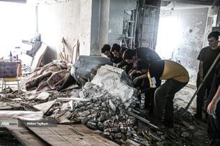 کمک نیروهای جهادی به جنگ زدگان