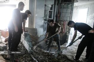 کمک نیروهای جهادی به جنگ زدگان