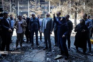 بازدید فاطمه مهاجرانی سخنگوی دولت از ساختمان شیشه‌ای صداوسیما