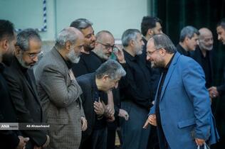 فرزاد جهان‌بین معاون فرهنگی و دانشجویی دانشگاه آزاد اسلامی در مراسم چهلمین روز شهادت دکتر محمدمهدی طهرانچی