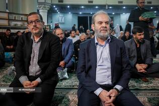 سیدعبدالله صفی‌الدین نماینده حزب‌الله لبنان در تهران در مراسم چهلمین روز شهادت دکتر محمدمهدی طهرانچی