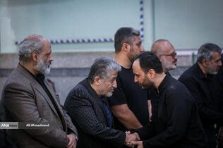 علی بهادری جهرمی سخنگوی دولت سیزدهم در مراسم چهلمین روز شهادت دکتر محمدمهدی طهرانچی