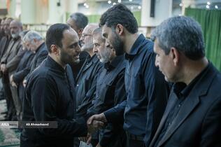 علی بهادری جهرمی سخنگوی دولت سیزدهم در مراسم چهلمین روز شهادت دکتر محمدمهدی طهرانچی