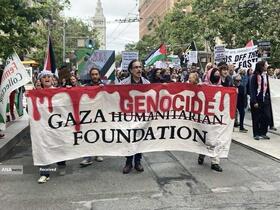 تداوم تظاهرات در کشورهای جهان در محکومیت سیاست گرسنگی دادن به مردم غزه