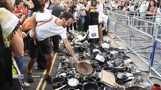 تداوم تظاهرات در کشورهای جهان در محکومیت سیاست گرسنگی دادن به مردم غزه