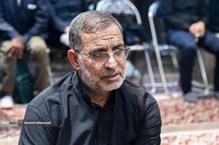 سردار علی‌محمد نائینی سخنگوی سپاه پاسداران در مراسم چهلم شهادت حاج محمدسعید ایزدی(حاج رمضان)