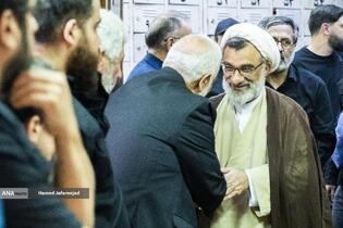 حجت الاسلام عبدالحسین خسروپناه دزفولی دبیر شورای عالی انقلاب فرهنگی در مراسم چهلم شهادت حاج محمدسعید ایزدی(حاج رمضان)