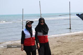 طرح سالم‌سازی ساحل بندر انزلی با پوشش امدادی و آموزشی هلال احمر