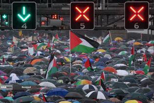 تظاهرات بی‌سابقه بیش از300 هزار نفری حامیان فلسطین در سیدنی استرالیا