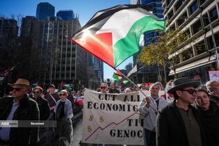 تظاهرات بی‌سابقه بیش از300 هزار نفری حامیان فلسطین در سیدنی استرالیا