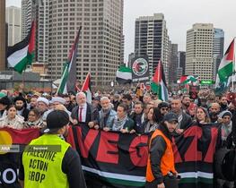 تظاهرات بی‌سابقه بیش از300 هزار نفری حامیان فلسطین در سیدنی استرالیا
