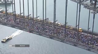 تظاهرات بی‌سابقه بیش از300 هزار نفری حامیان فلسطین در سیدنی استرالیا