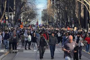 تظاهرات بی‌سابقه بیش از300 هزار نفری حامیان فلسطین در سیدنی استرالیا