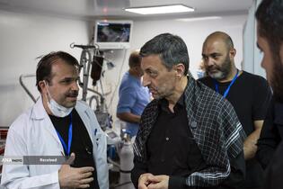 خدمت‌رسانی بیمارستان سیار برکت در عمود ۹۸۹ طریق الحسین